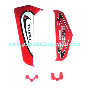 HuanQi-823-823A-823B helicopter parts tail decoration set (red color) - Click Image to Close